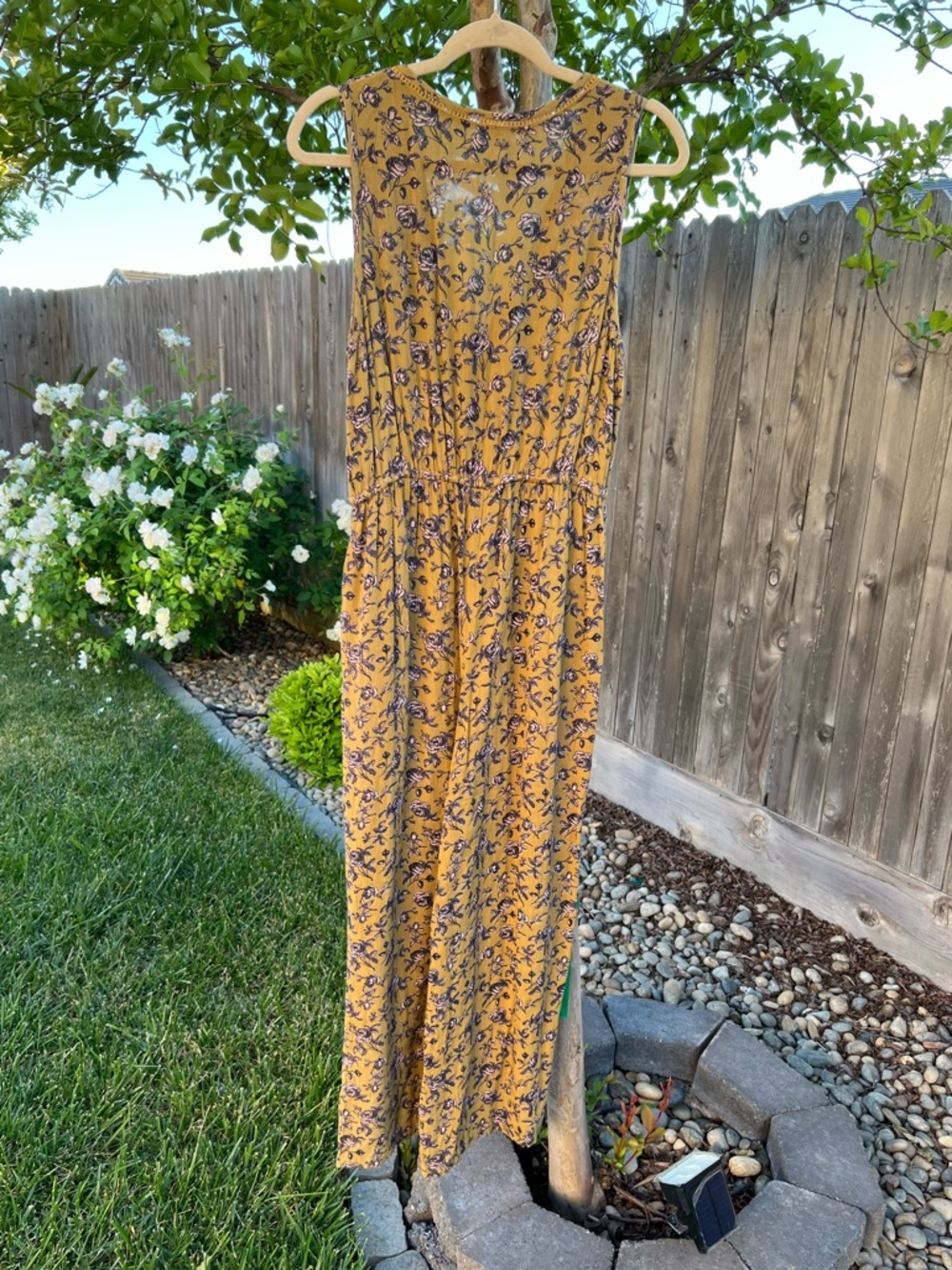 Anthropologie Mustard Sofia Floral Jumpsuit (Item #71) - Picture 5 of 10